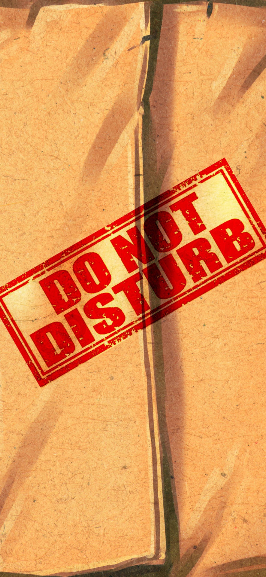 Red Do Not Disturb Warning Wallpaper