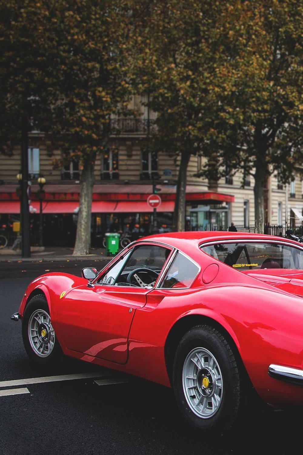 Red Ferrari Luxury Coupe Car Phone Wallpaper