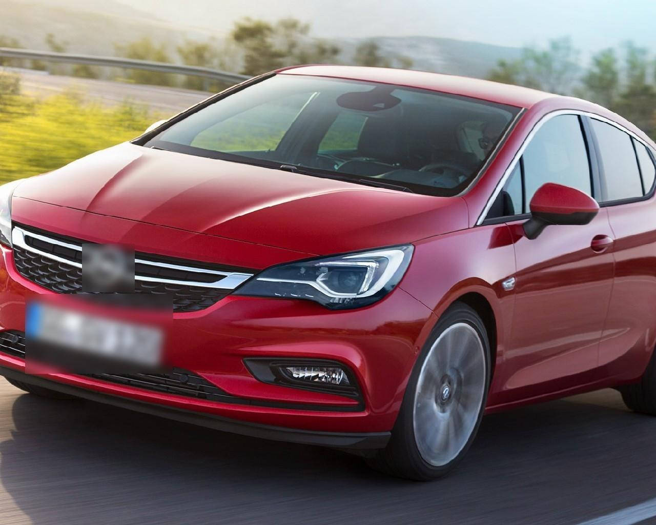 Red Opel Astra 2018 Wallpaper