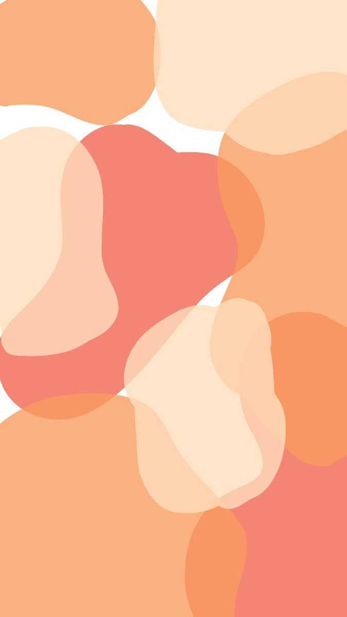 Red Orange Cream Splats Boho Iphone Wallpaper