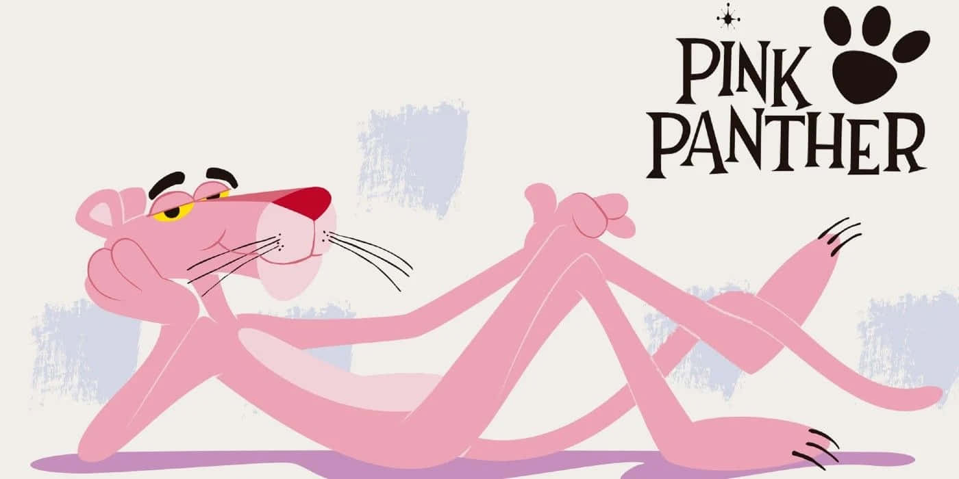 Relaxed Pink Panther Cartoon Wallpaper