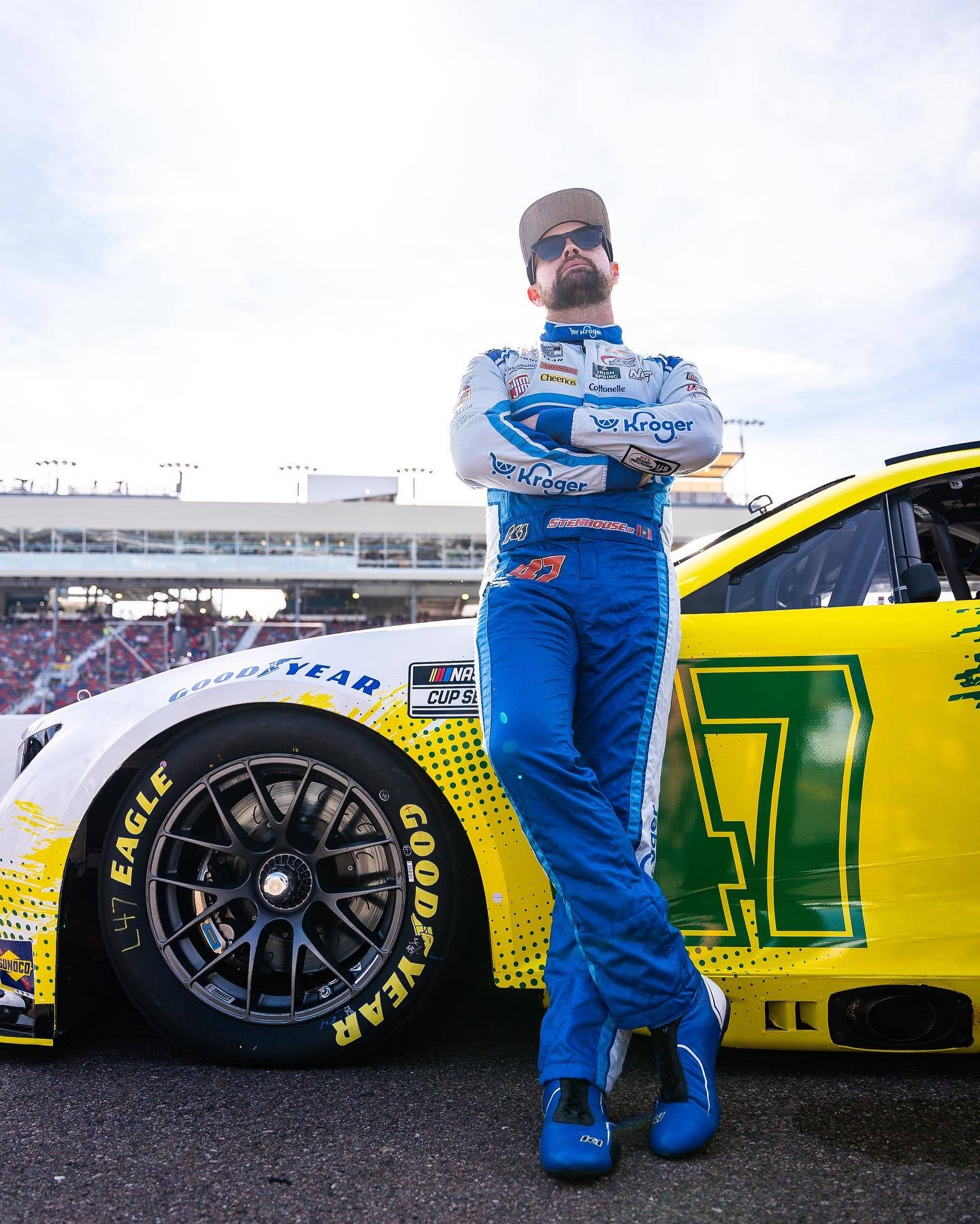 Ricky Stenhouse Jr. Leaning Against Car Wallpaper