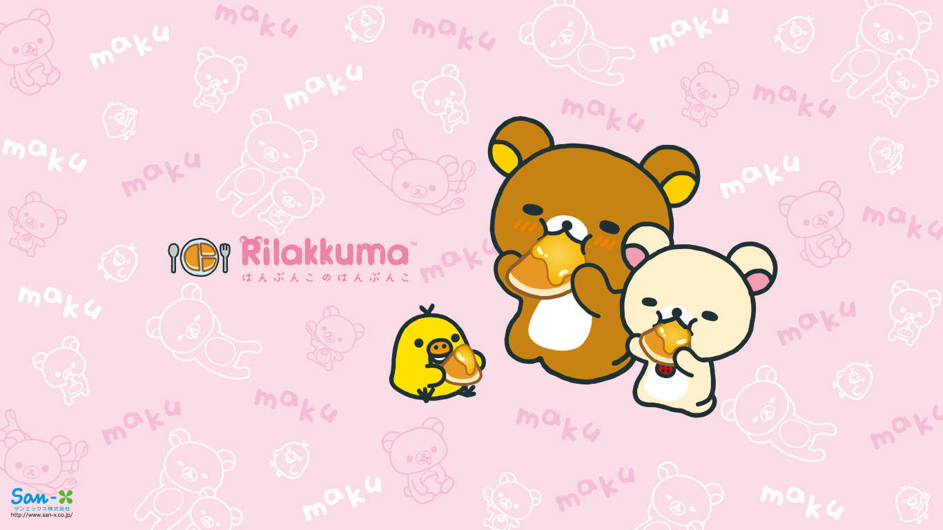 Rilakkuma Honey Pudding Wallpaper