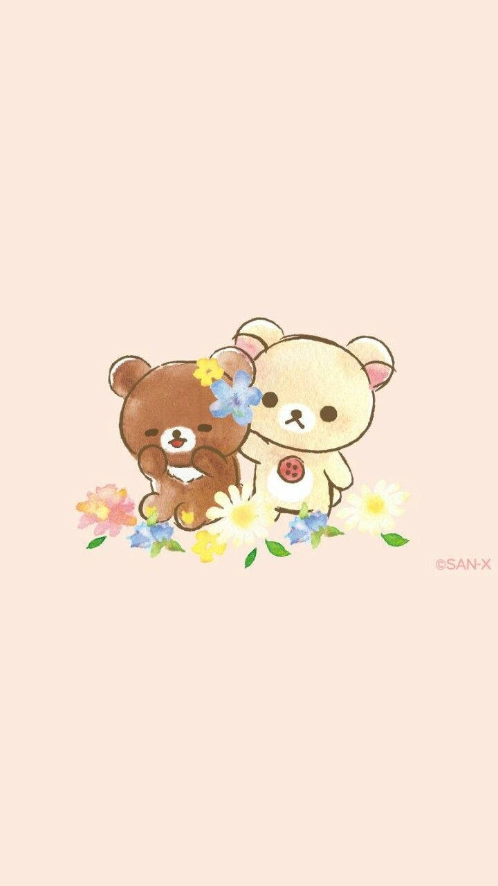 Rilakkuma Watercolor Paint Wallpaper