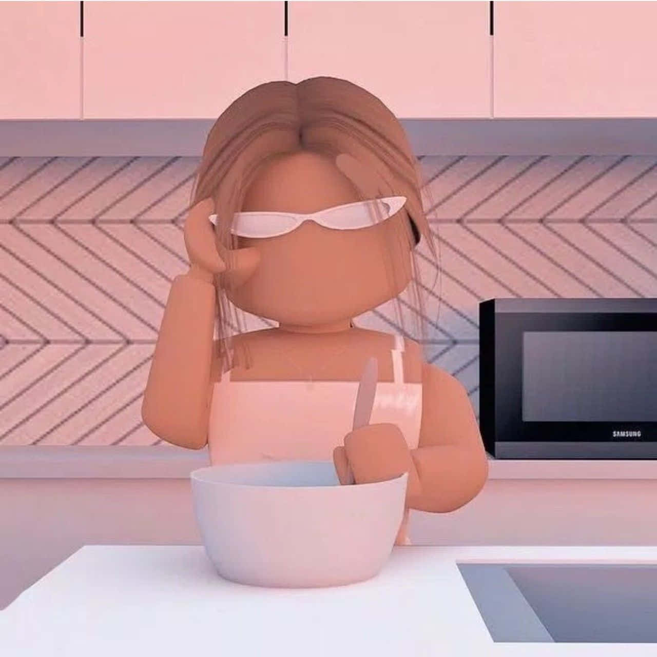 Roblox Pink Baking Kitchen Wallpaper