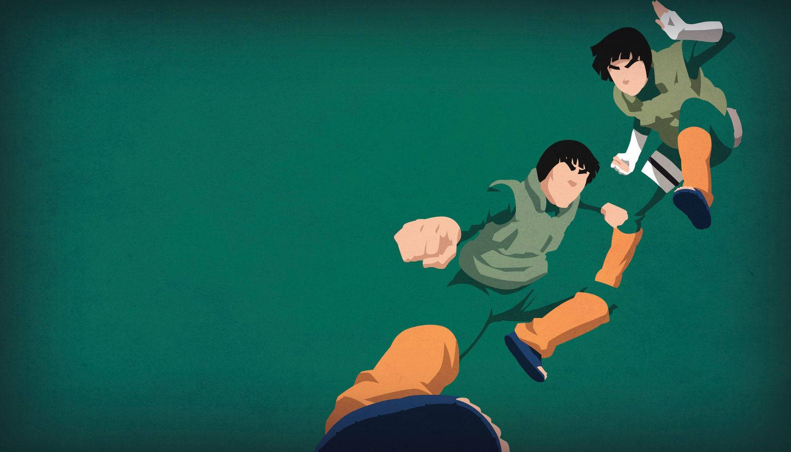 Rock Lee And Might Guy Vector Wallpaper