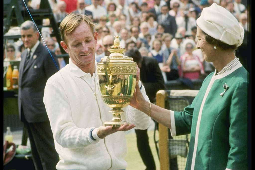 Rod Laver Meets Queen Elizabeth After Winning The 1968 Open Championships Wallpaper