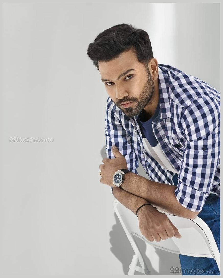 Rohit Sharma Handsome Cricketer Wallpaper