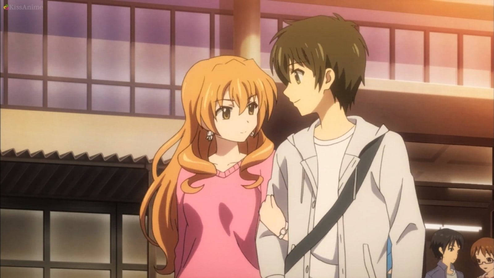 Romantic Anime Couples Golden Time Date Wallpaper