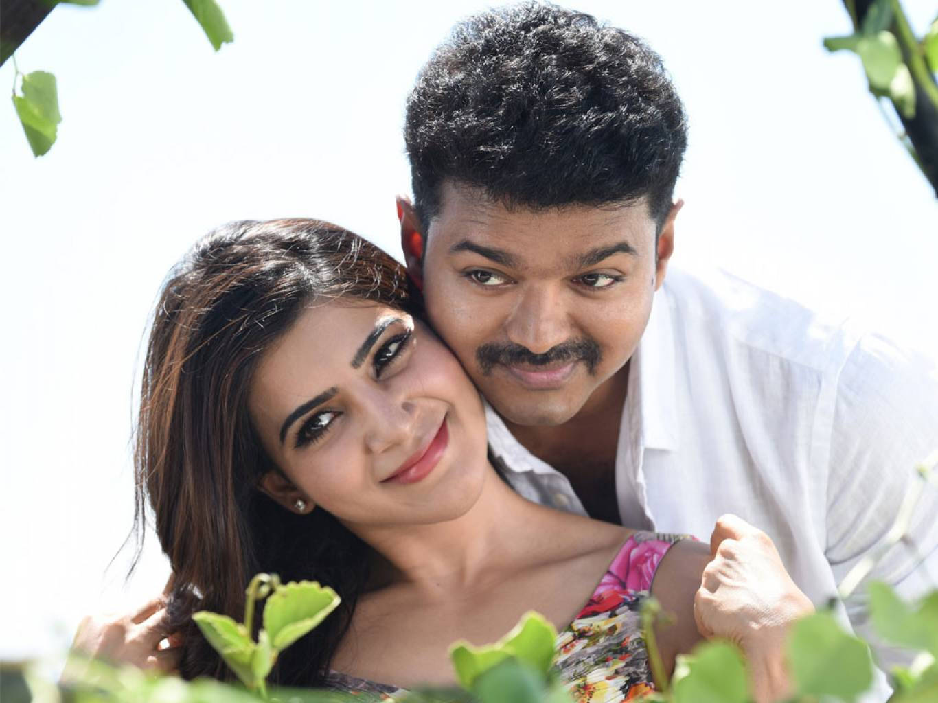 Romantic Still From Theri Movie Wallpaper