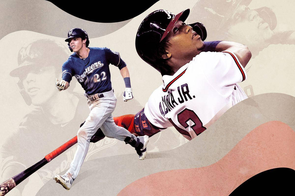 Ronald Acuna Jr. Christian Yelich Wallpaper