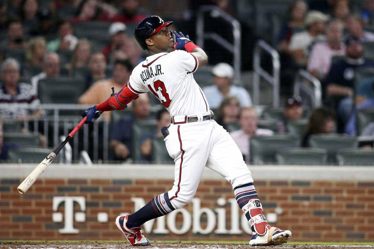 Ronald Acuna Jr. Good Swing Wallpaper