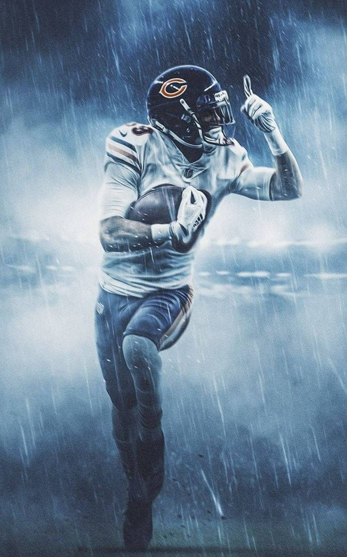 Roquan Smith Running While Raining Wallpaper