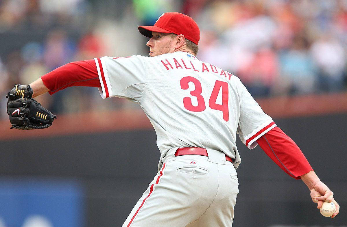 Roy Halladay Number 34 On Back Wallpaper