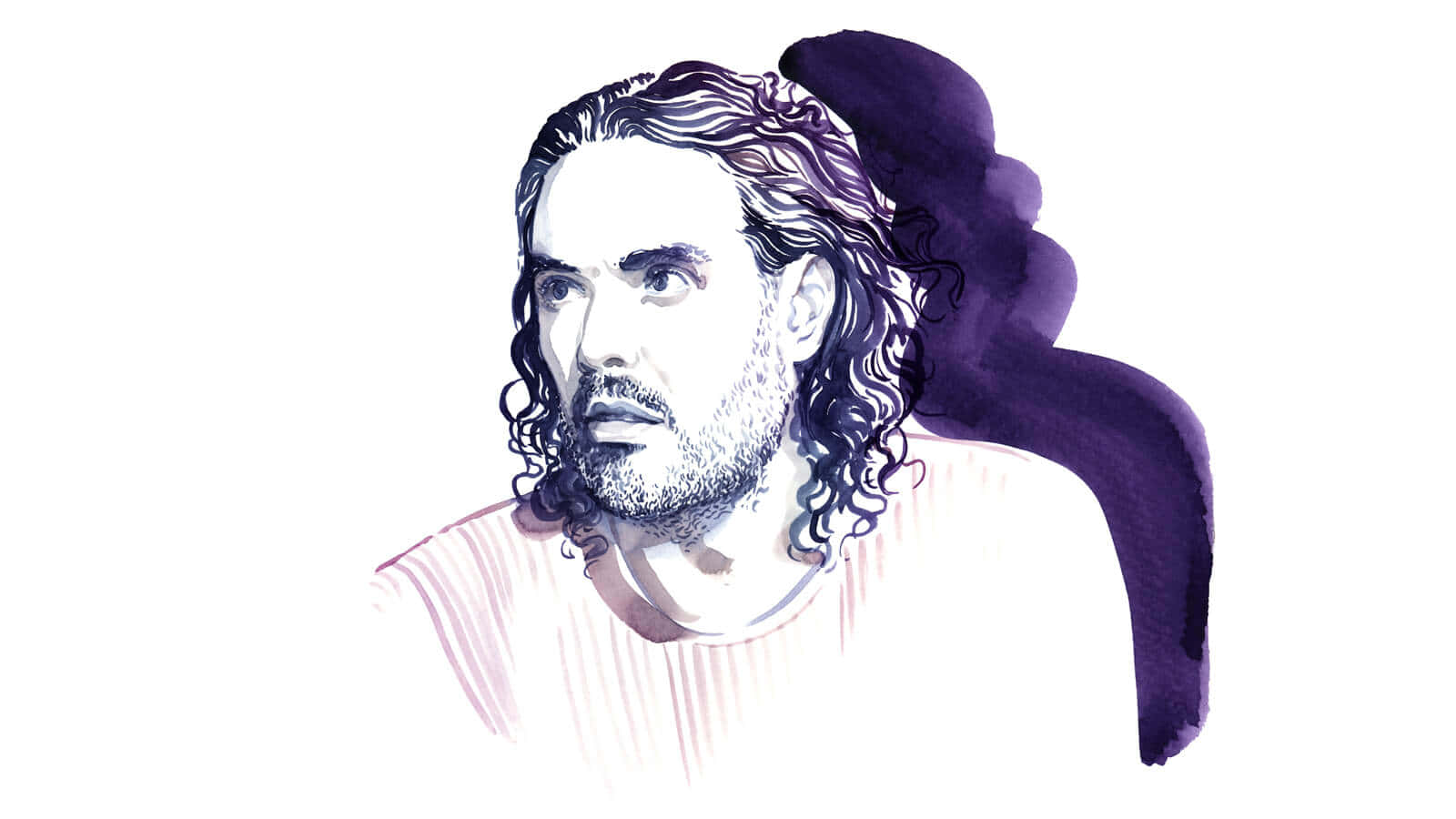 Russell Brand Fanart Drawing Wallpaper