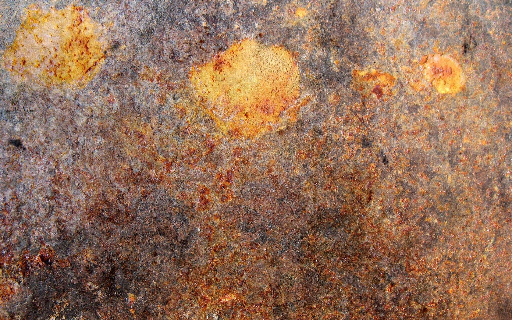 Rust-tinged Textured Iron Metal Surface Wallpaper