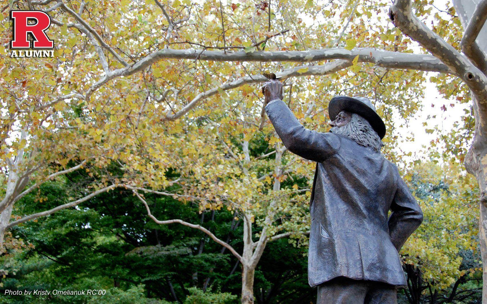 Rutgers Walt Whitman Statue Wallpaper