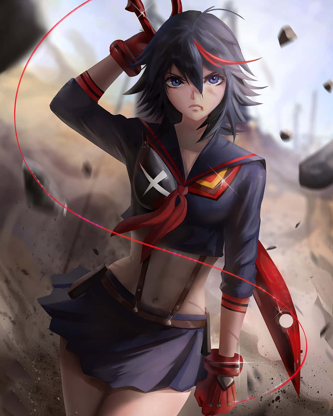 Ryuko Matoi - The Fierce Protagonist Of Kill La Kill Wallpaper