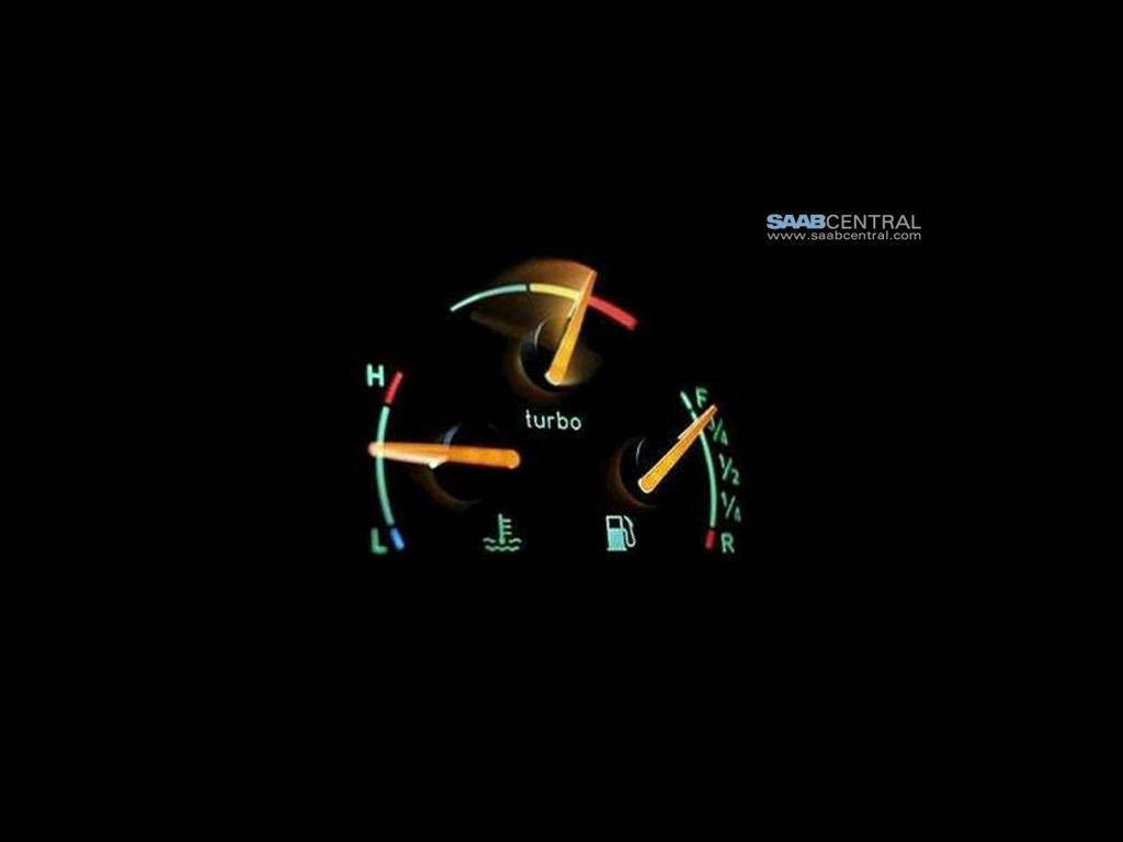 Saab Speedometer Turbo Gauge Wallpaper