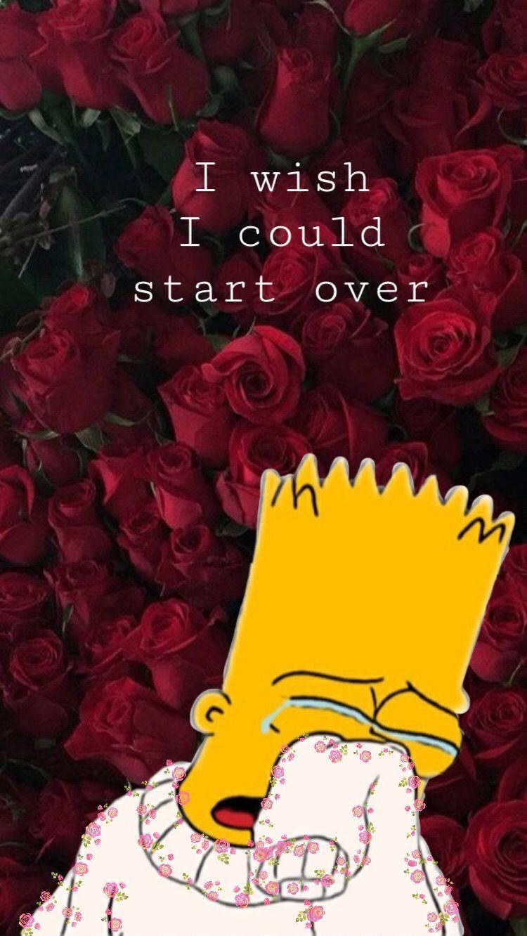 Sad Simpsons Start Over Wallpaper