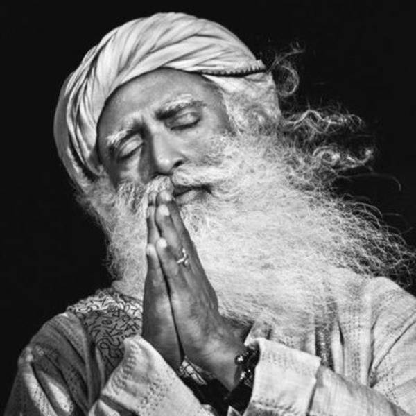 Sadhguru Meditating Black And White Wallpaper