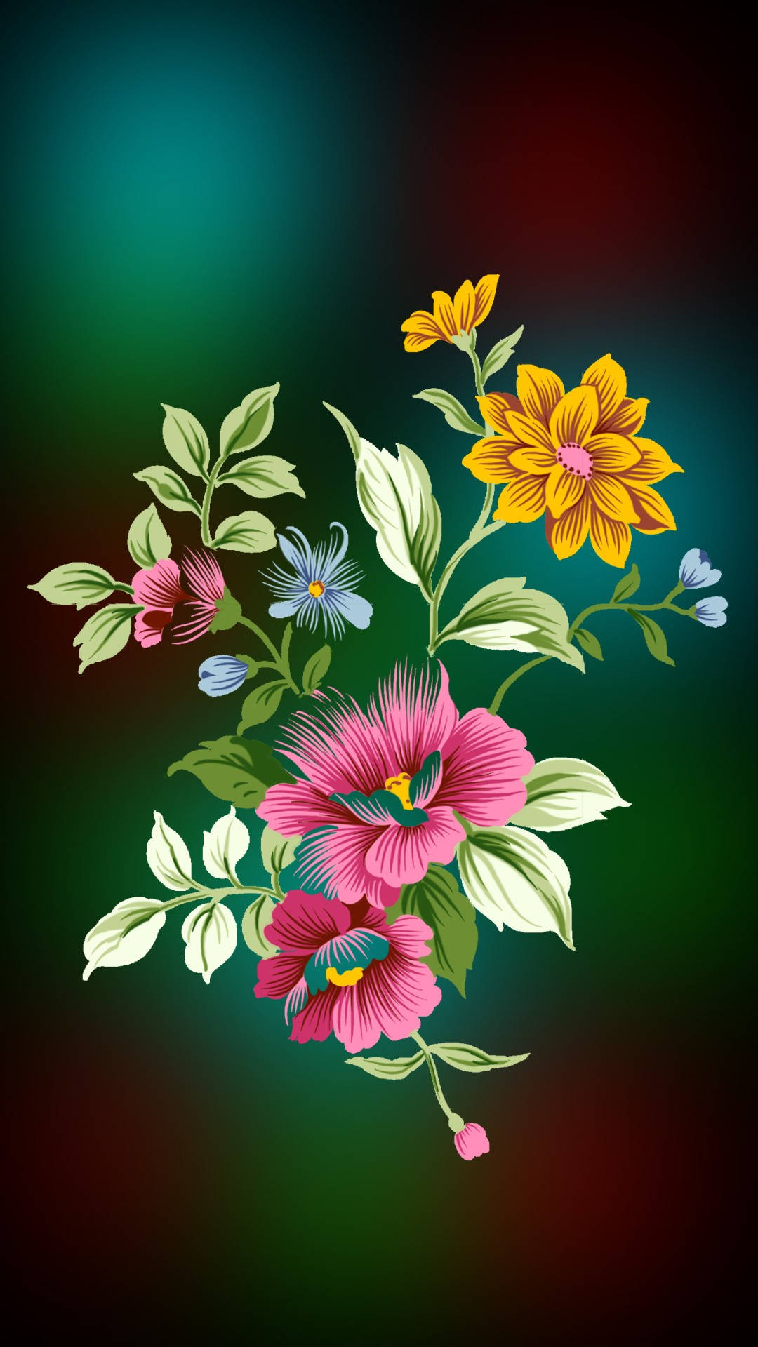 Samsung Galaxy S4 Wildflowers Wallpaper