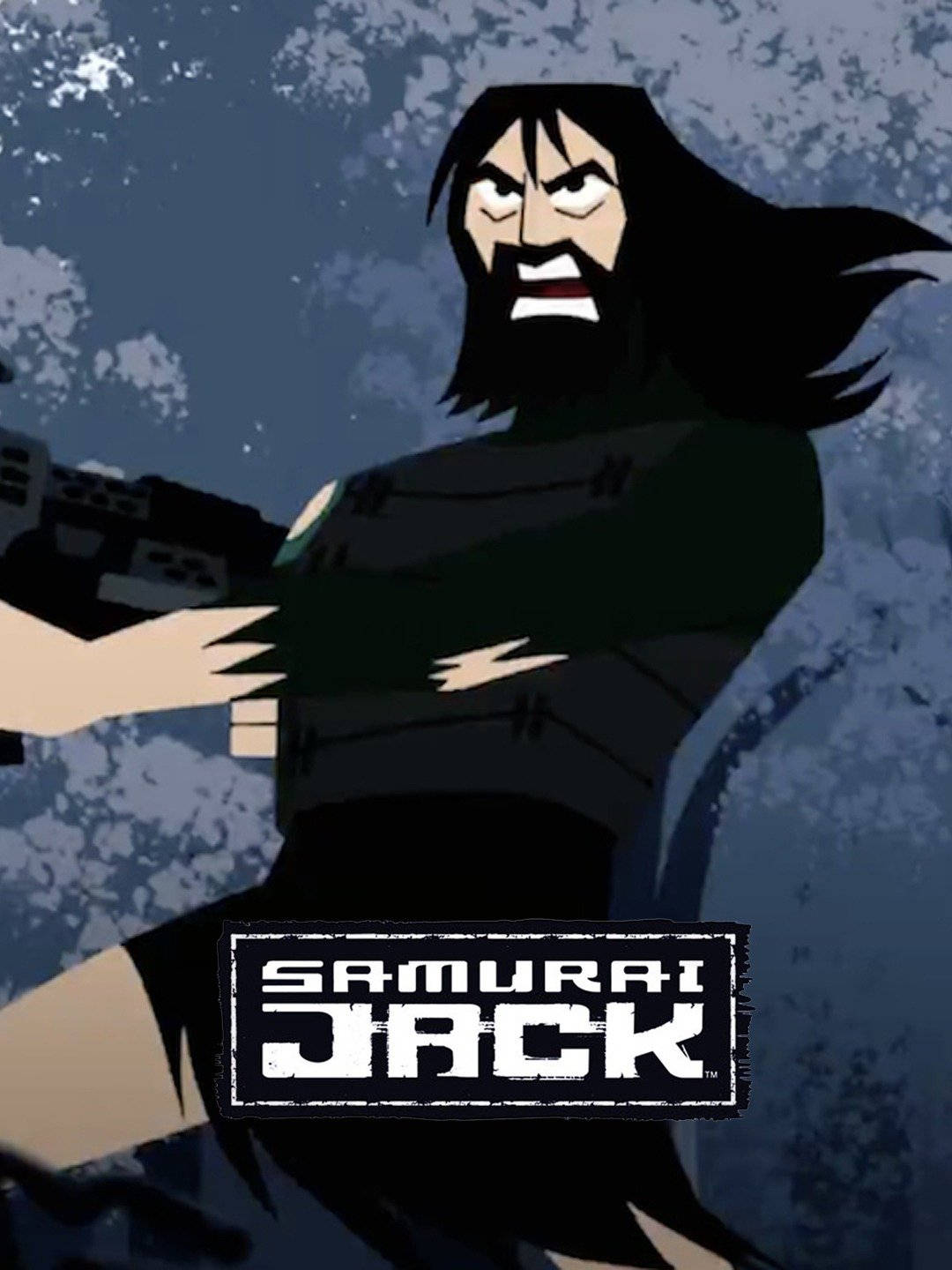 Samurai Jack With Weapon Phone Wallpaper