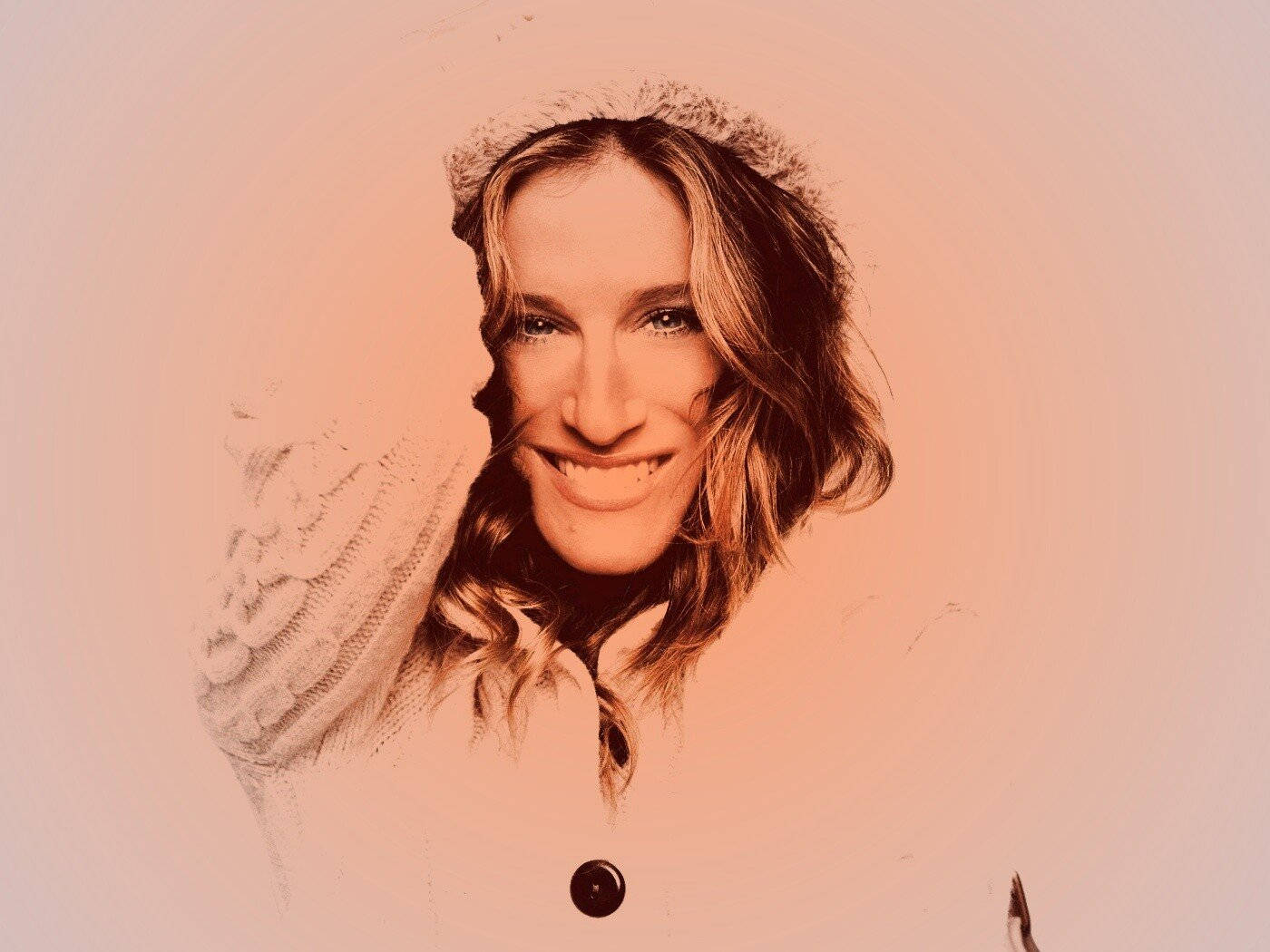 Sarah Jessica Parker Filtered Portrait Wallpaper