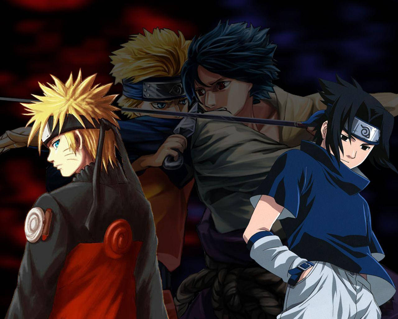 Sasuke Vs Naruto Rivalry Wallpaper