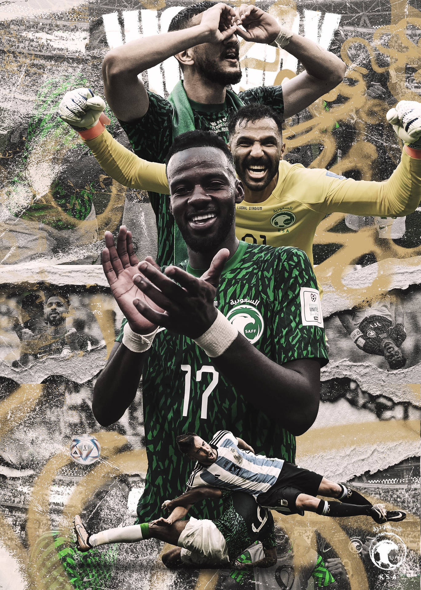 Saudi Arabia National Football Team Badass Plays Wallpaper