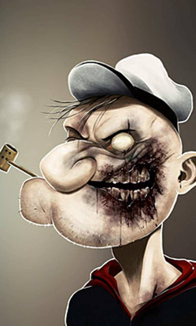 Scary Popeye Wallpaper