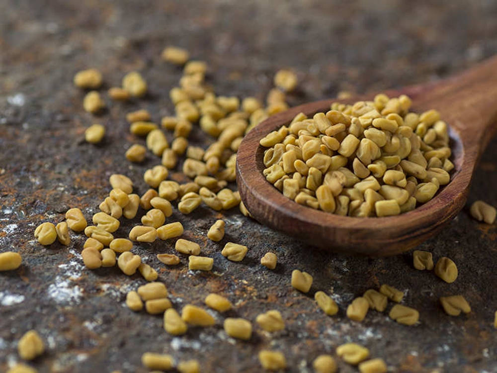 Scattered Fenugreek Seeds Wallpaper