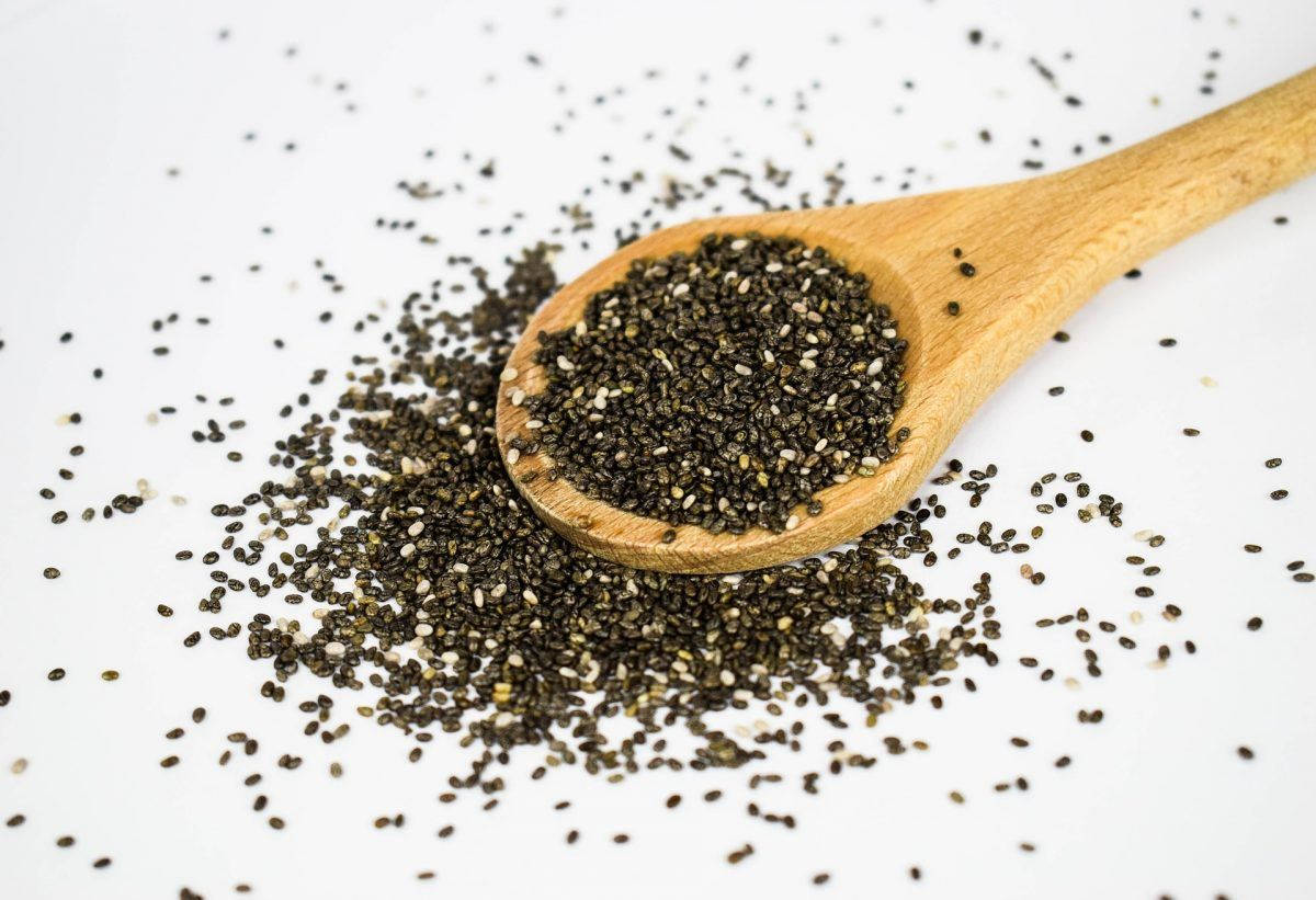 Scooping Chia Seeds Wallpaper