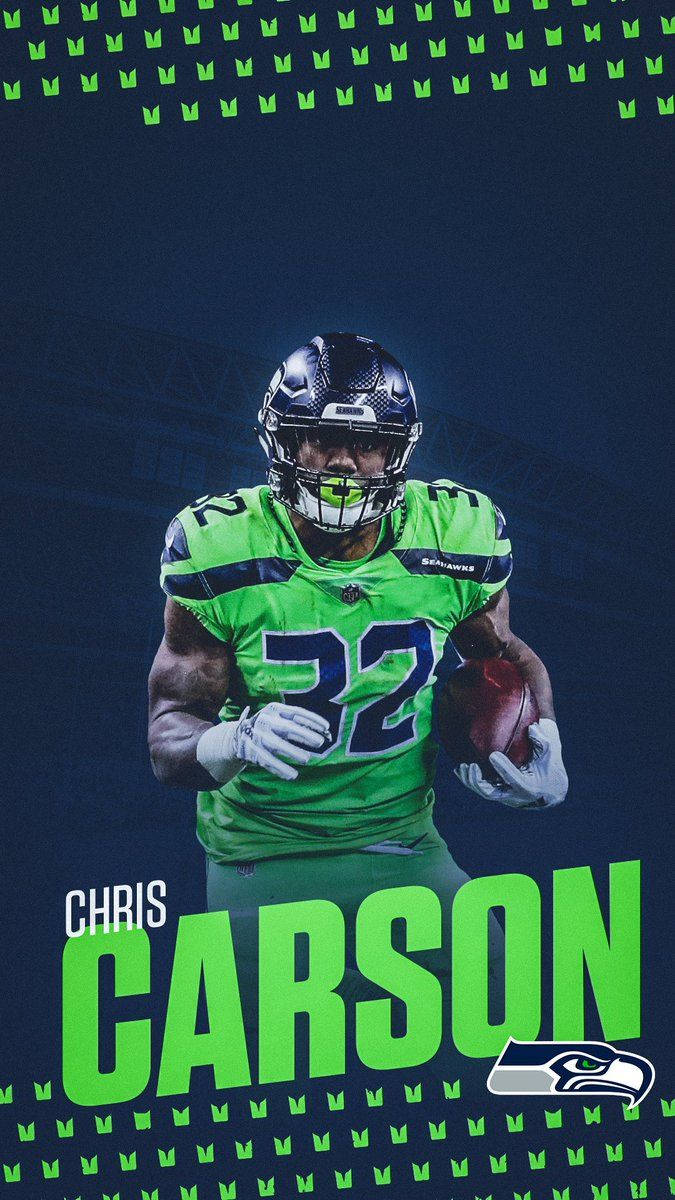 Seahawks Chris Carson Wallpaper