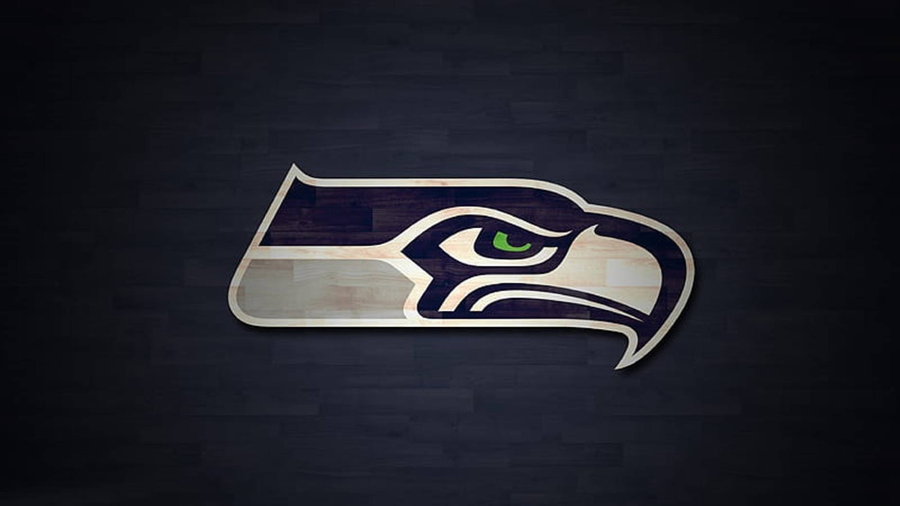 Seahawks Logo On Black Wallpaper