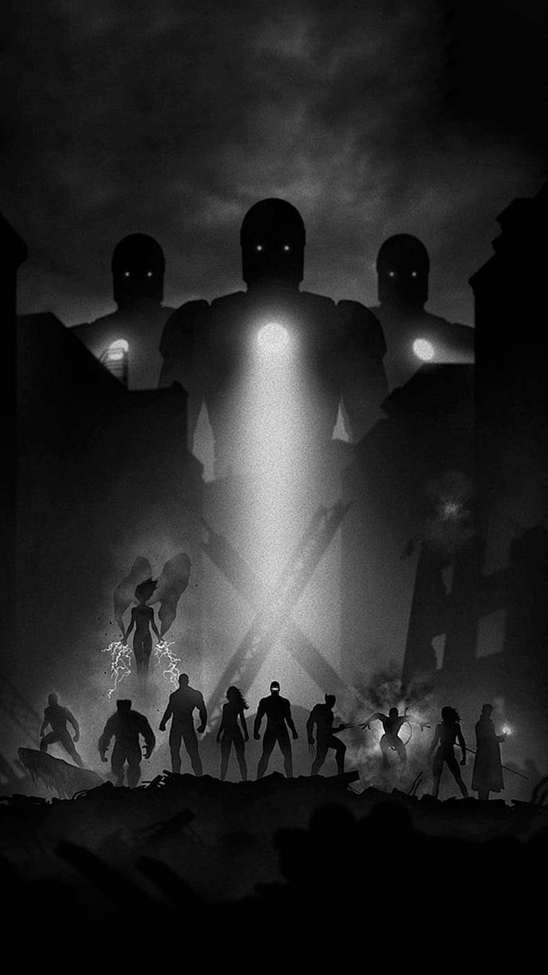 Sentinels Vs X-men Phone Wallpaper