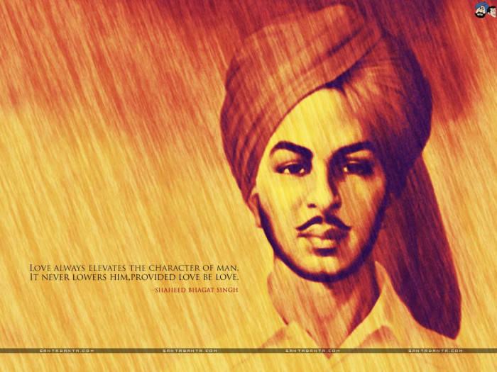 Shaheed Bhagat Singh Sepia Wallpaper