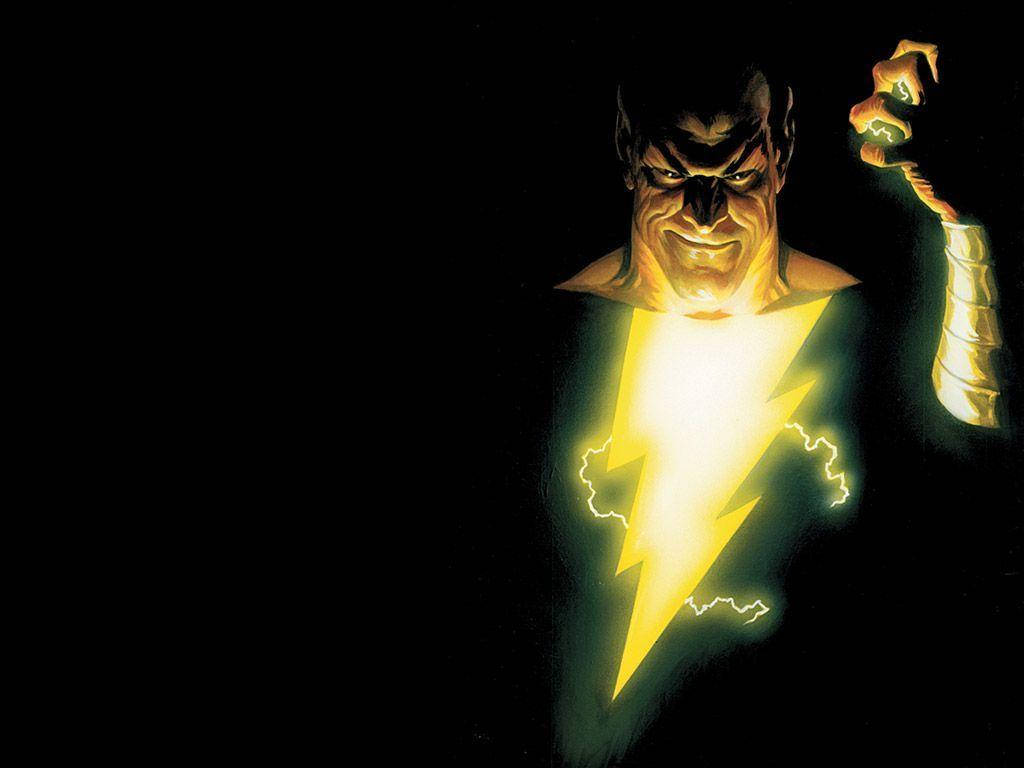 Shazam Glowing Thunderbolt Wallpaper