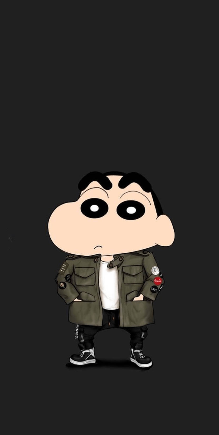 Shin Chan In Jacket Wallpaper