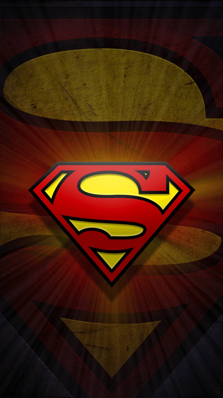 Shining Superman Symbol Iphone Wallpaper
