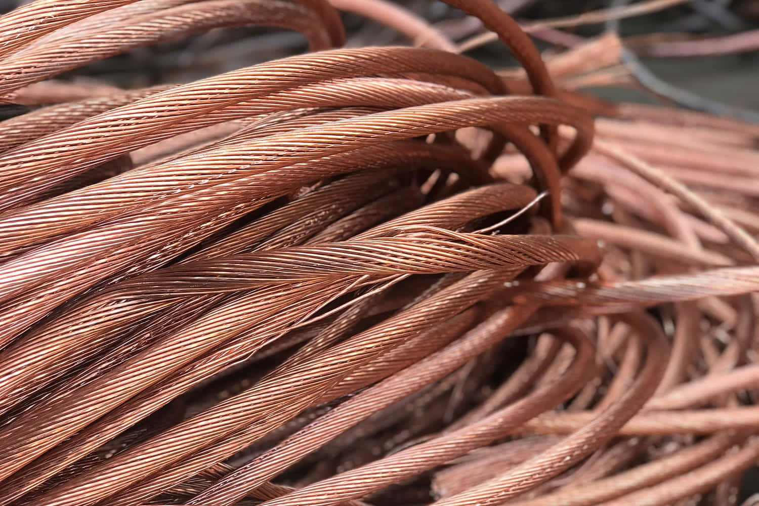 Shiny Copper Coils Wallpaper