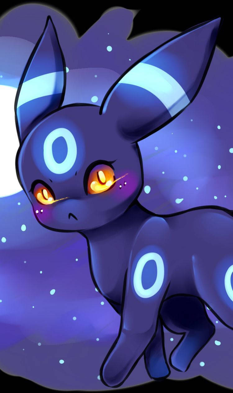 Shiny Pokémon Eevee As Umbreon Wallpaper