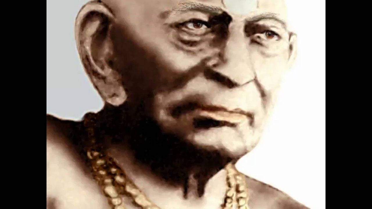 Shri Swami Samarth With Serious Face Wallpaper