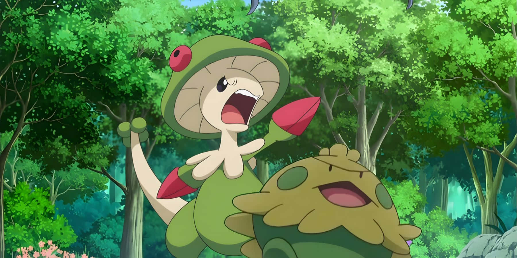 Shroomish Breloom Forest Anime Wallpaper