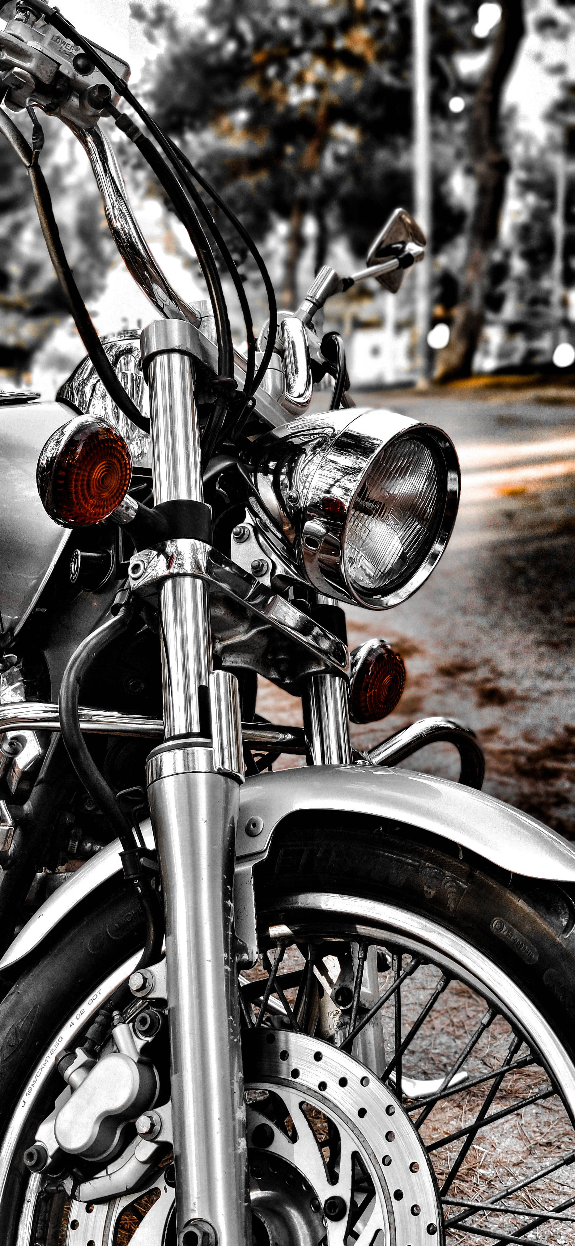 Silver Harley Davidson Mobile Wallpaper