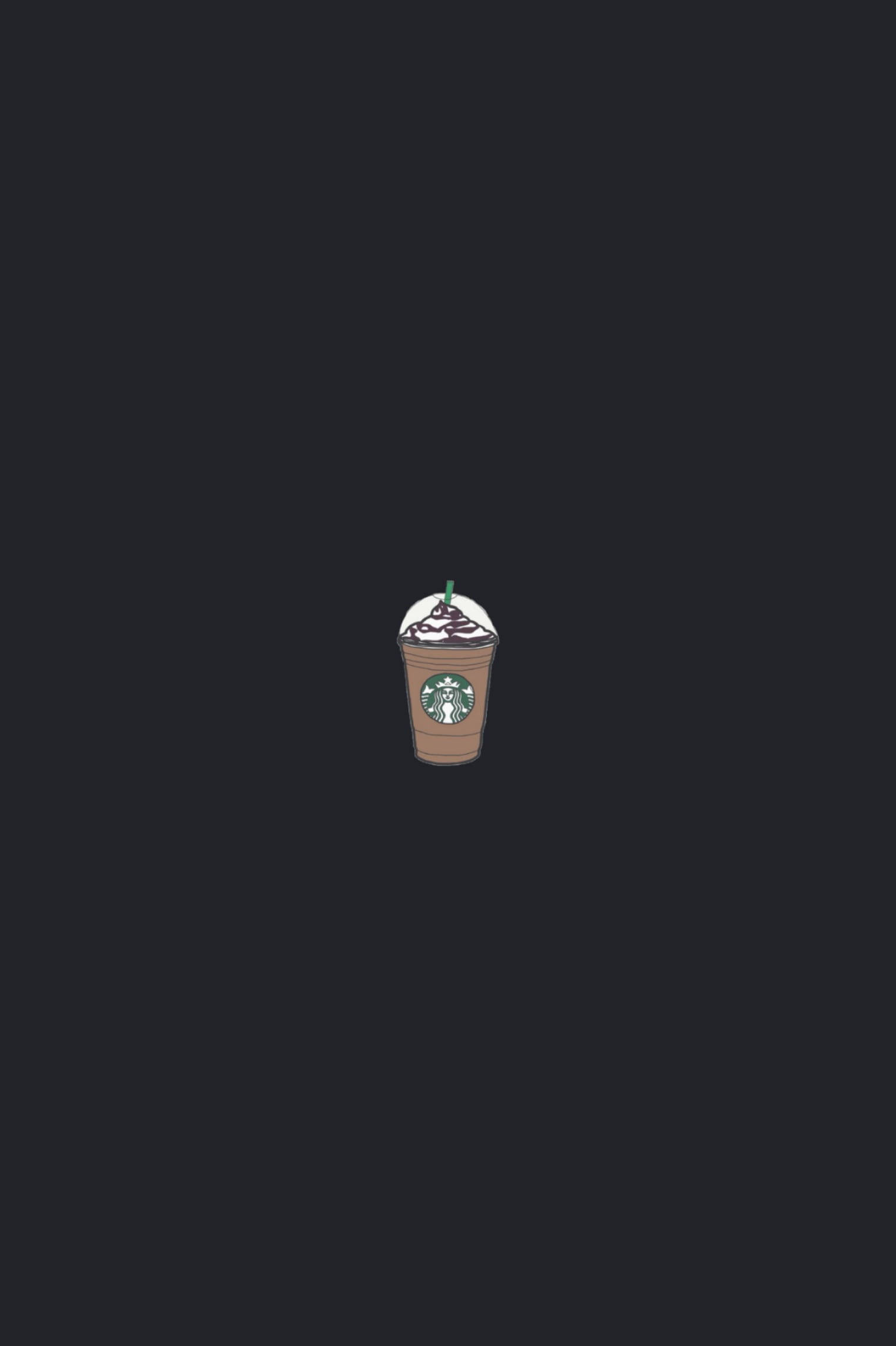 Simple Black Starbucks Iphone Wallpaper