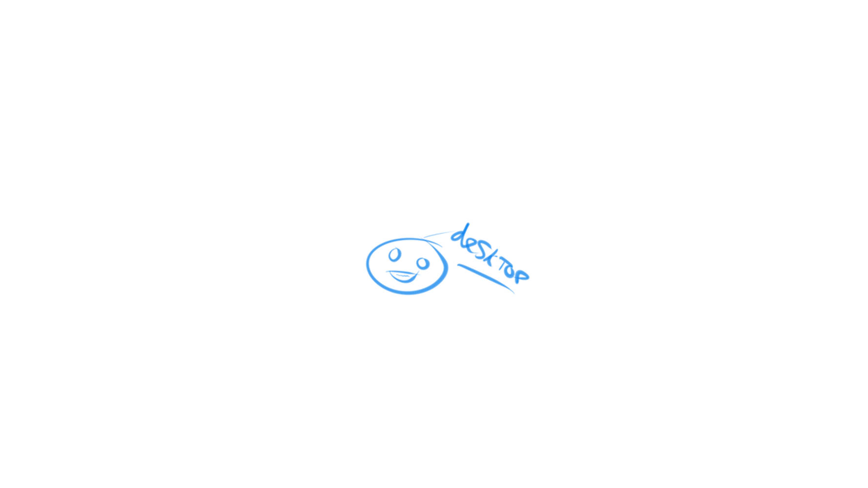 Simple Desktop Blue Smiley Wallpaper