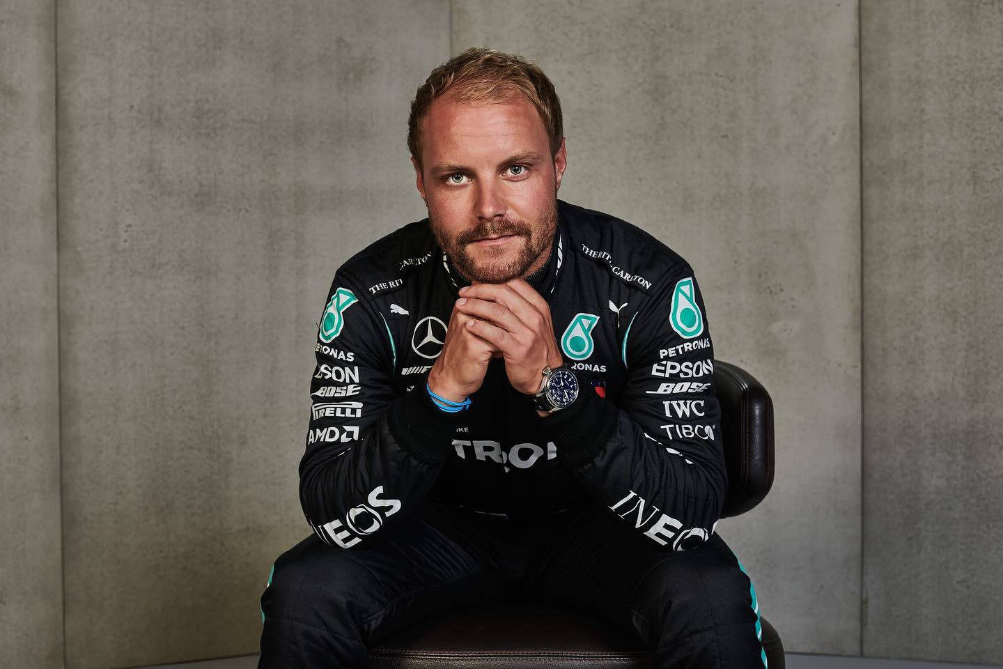 Sitting Valtteri Bottas Wallpaper