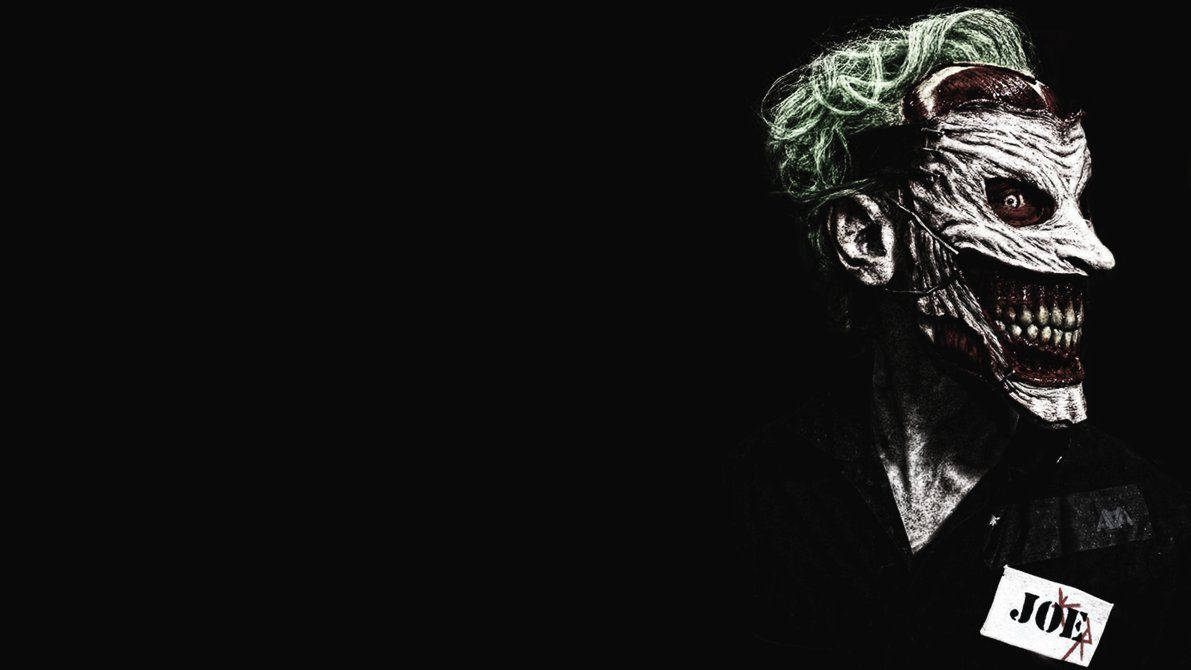 Skinned Joker Face Wallpaper