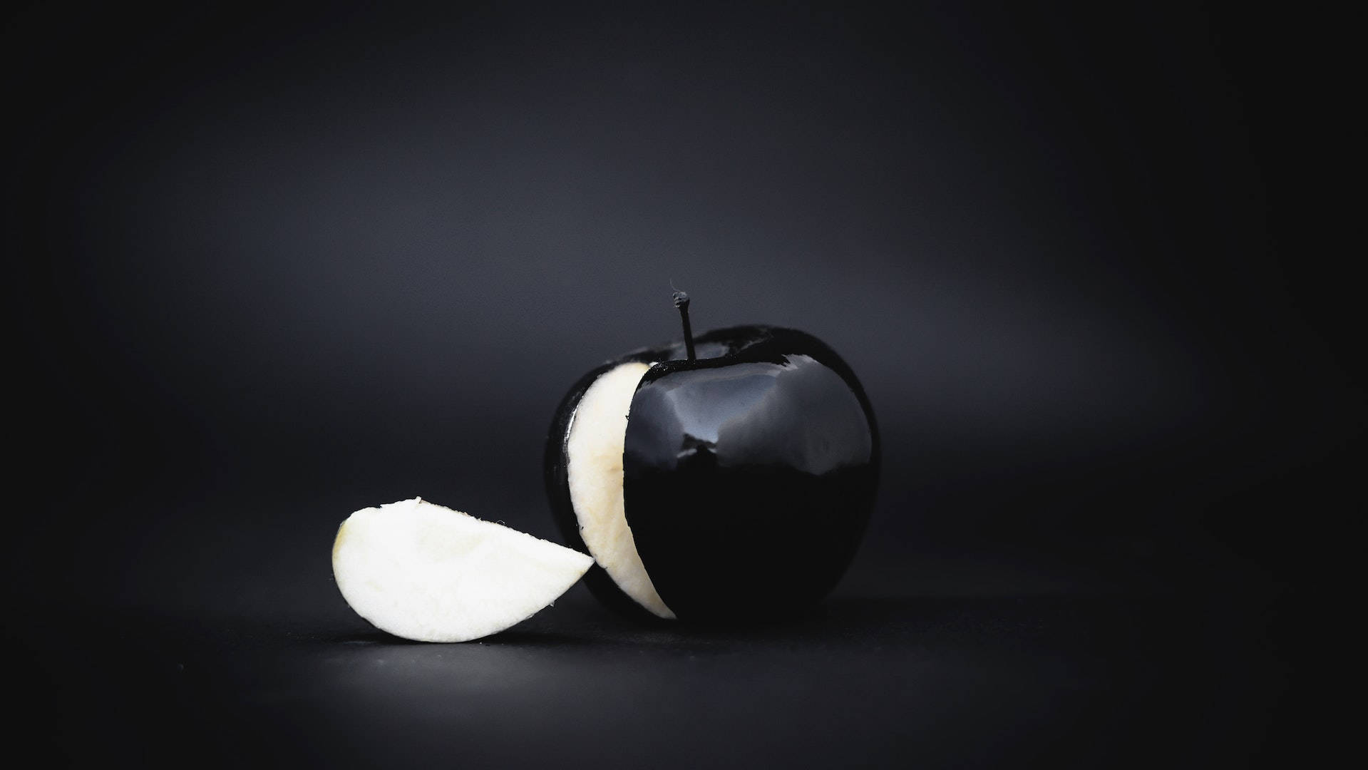 Sleek Black Apple Pc Wallpaper